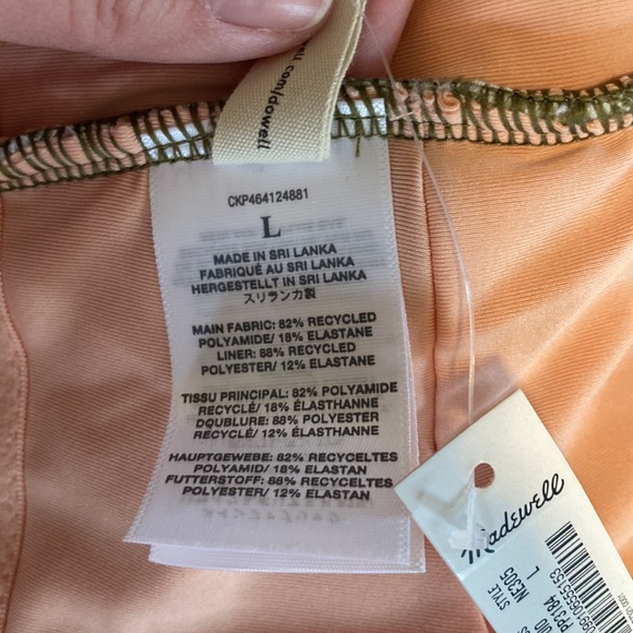 NWT Madewell swim top- size large - Picture 6 of 6